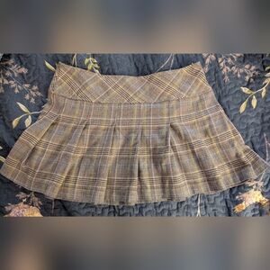 Plaid Mini Skirt
